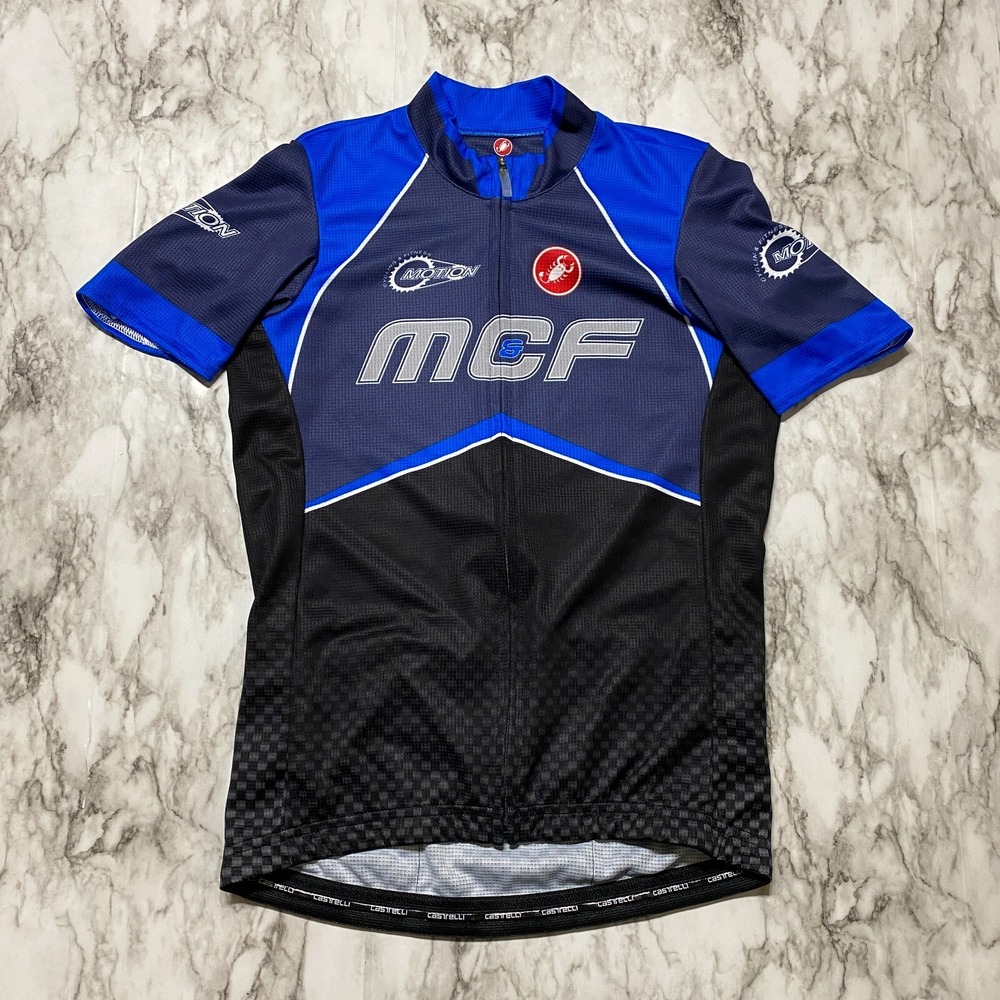 Castelli Motion Cycling Womens Jersey Size M‎ Full Zip Top Pockets USA Made VTG
